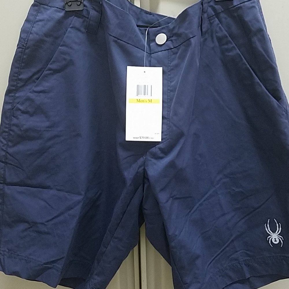 SPYDER SHORTS Light Blue color Mens Medium size